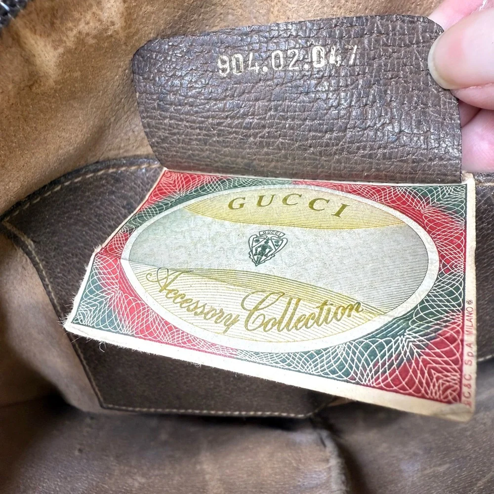 Authentic Gucci crossbody bag brown monogram coated canvas - Picture 14 of 15
